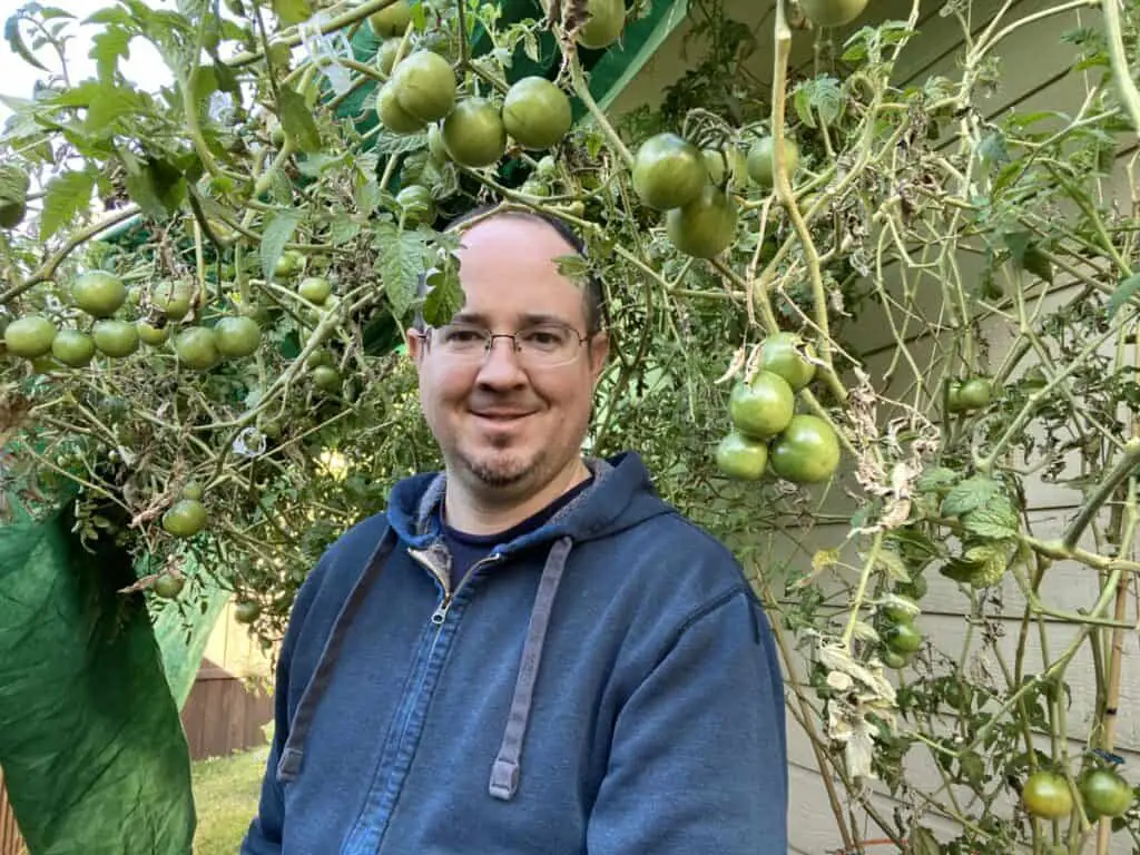 John Thomas with Tomatoes