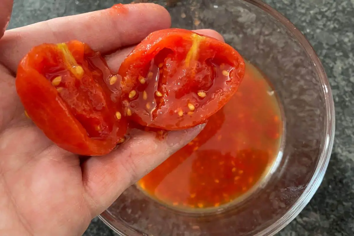 Canned Tomatoes and Seeds