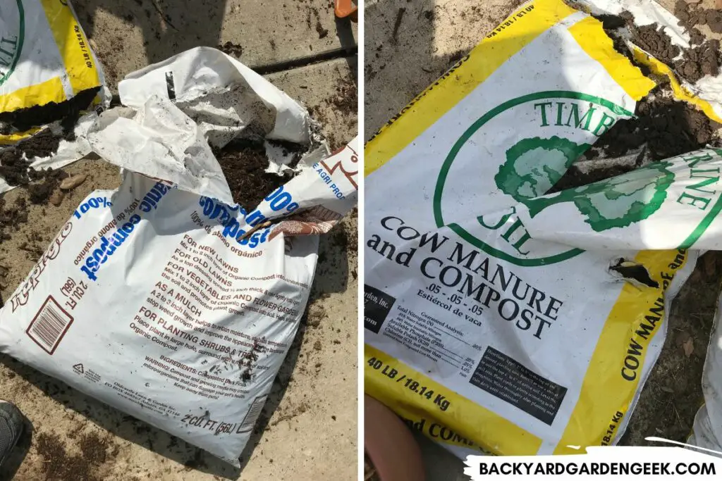 Bags of Compost and Manure