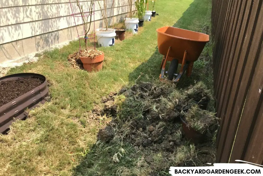 Building Raised Beds Along a Fence Line