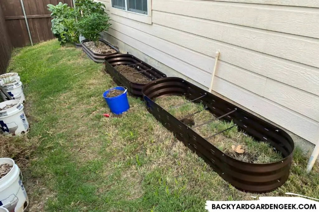 Raised Beds with Grass Underneath