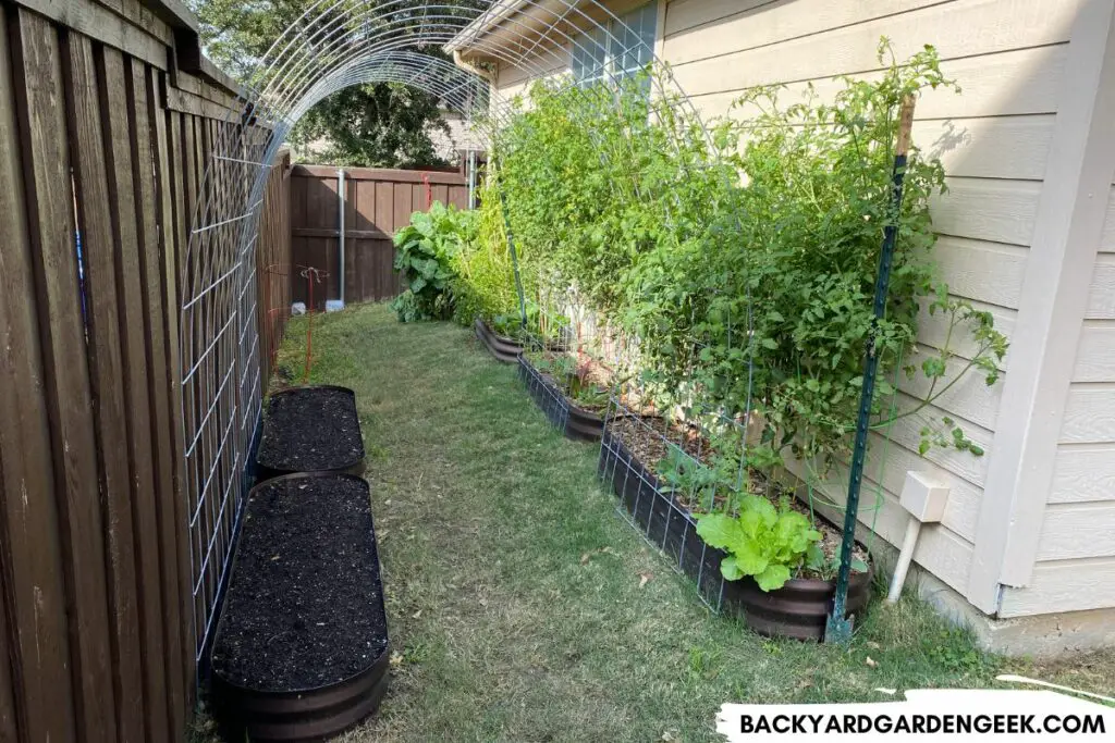 Raised Garden Beds with Trellises