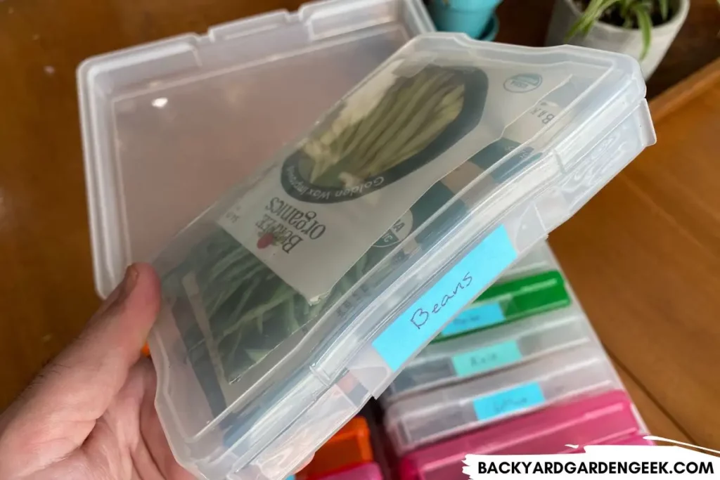 Plastic Container for Storing Seeds