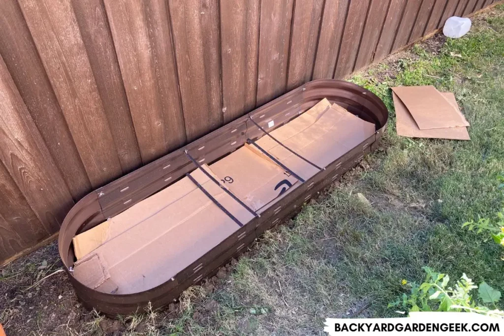 Cardboard in the Bottom of a Raised Garden Bed