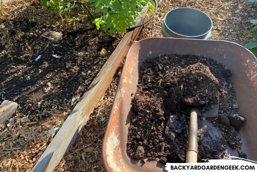Adding Compost to a Raised Garden Be
