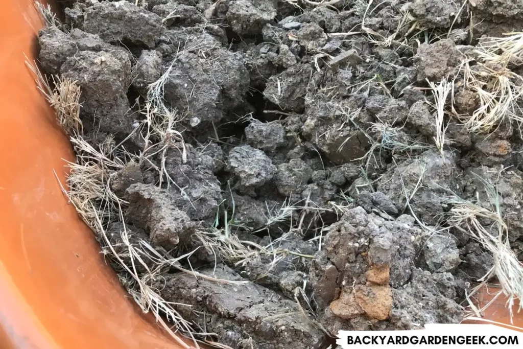 Clay Soil Dug Out of the Backyard