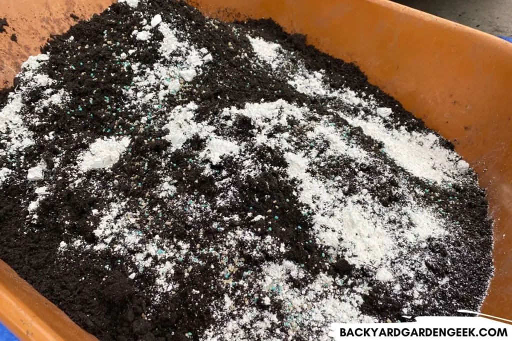 Diatomaceous Earth Mixed with Soil