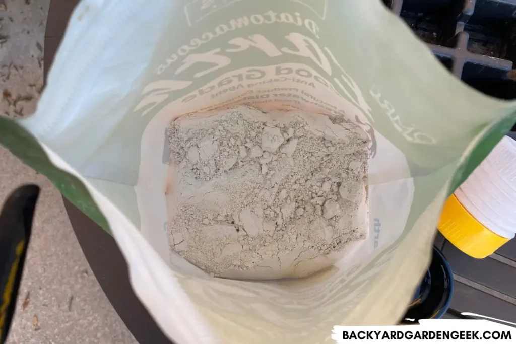 Open Bag of Diatomaceous Earth