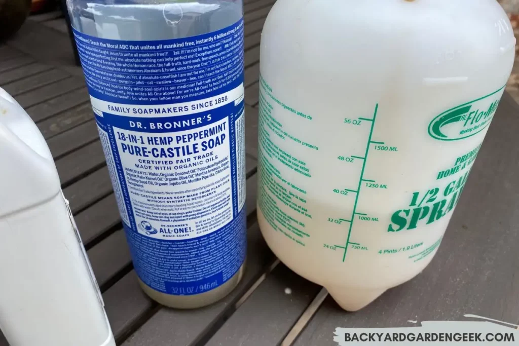 Castile Soap and Garden Sprayer