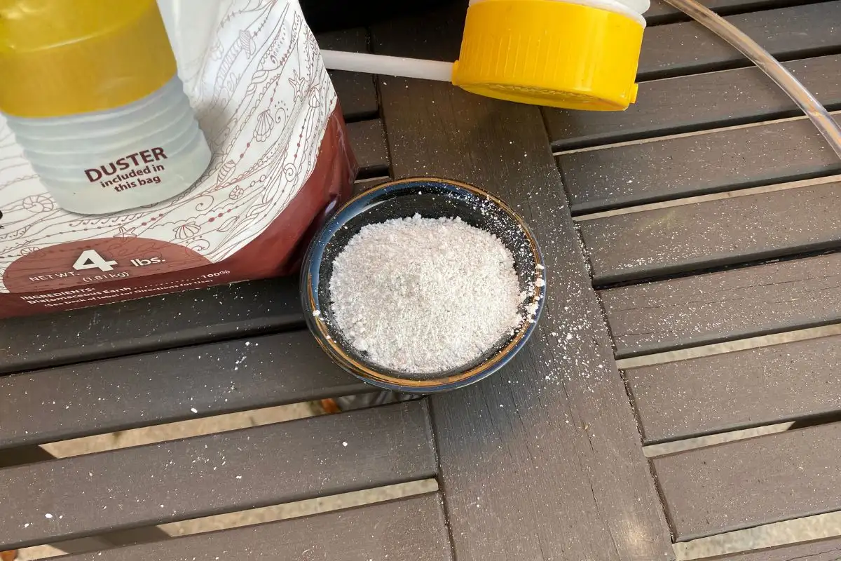 Diatomaceous Earth Ready for Use in the Garden