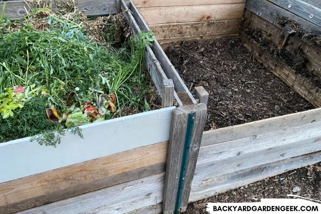 Bins with Scraps and Compost