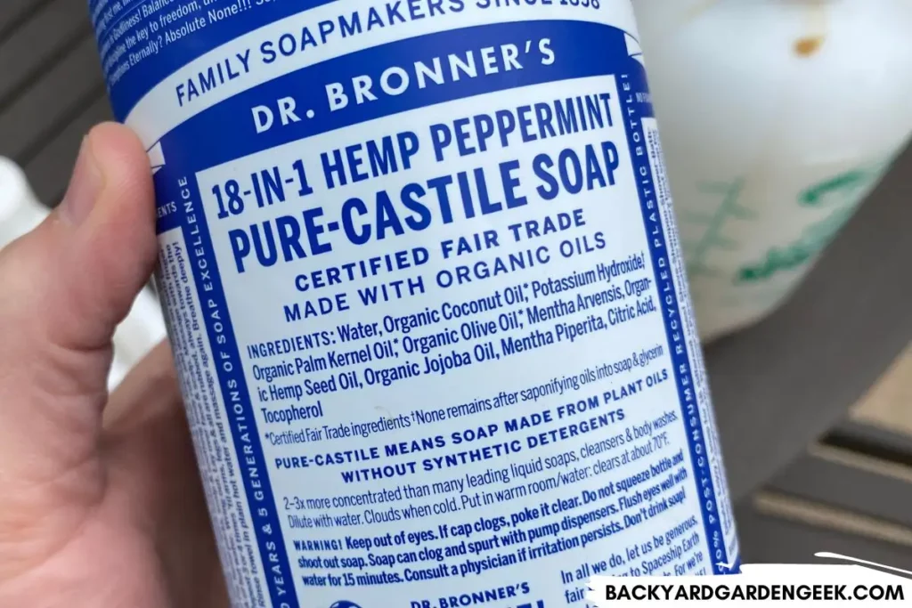Bottle of Castile Soap