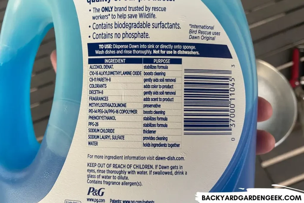 Dawn Dish Soap Ingredients